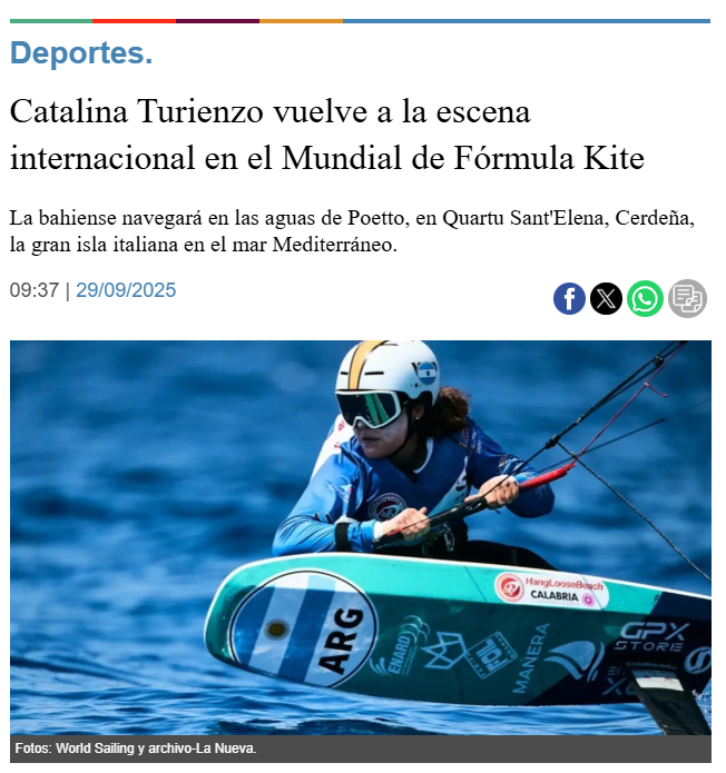 Regreso a la escena internacional en el Mundial de Formula Kite