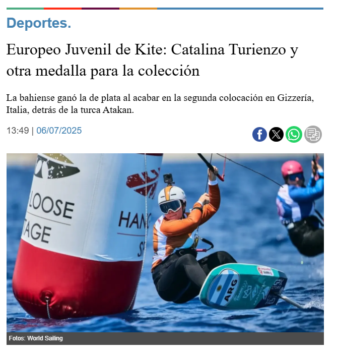Otra medalla en el Europeo Juvenil de Kite