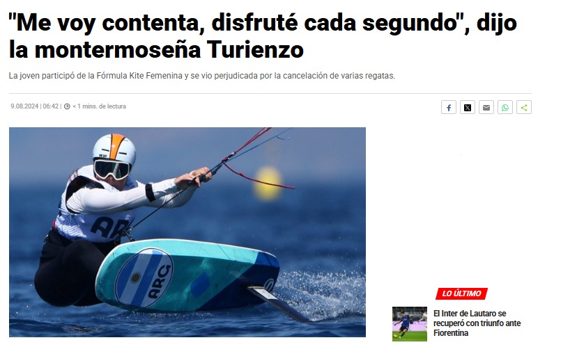 “Me voy contenta, disfruté cada segundo”
